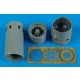 1/48 Dassault Mirage 2000C/B/D/N Exhaust Nozzles - opened for Eduard / Heller kits 
