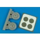 1/48 Focke-Wulf Fw 189A-1/ A-2 Wheels & Paint Mask for Great Wall Hobby kits 