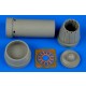 1/48 Saab JAS-39C Gripen Exhaust Nozzle - closed for Kittyhawk kits 