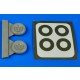1/48 Vought F4U-5 Corsair Wheels & Paint Masks for HobbyBoss kit
