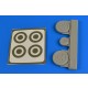 1/48 Mikoyan MiG-21 Wheels and Paint Masks for Eduard kit