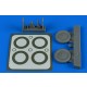 1/48 Polikarpov I-16 Wheels & Paint Masks for ICM kits