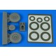 1/48 Do 217N Wheels & Paint Masks Early Ver. B for ICM kits