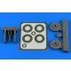 1/48 Macchi Mc.205 Wheels & Paint Masks for Hasegawa kits