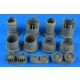 1/48 SR-71A Blackbird Exhaust Nozzles (closed) for Revell kits