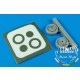 1/72 Saab Tunnan J/S 29 Wheels & Paint Masks for Heller kit