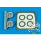 1/72 Douglas A-1H Skyraider (U.S.A.F.) Wheel & Masks for Hasegawa kit