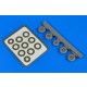 1/72 Sepecat Jaguar Wheels & Paint Masks for Airfix, Italeri & Hasegawa kits