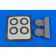 1/72 Polikarpov I-153 Wheels & Paint Mask for ICM kit (Resin+Paint Mask)