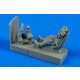 1/48 WWII German Luftwaffe Pilot with Seat for Messerschmitt Bf-109E