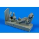 1/48 WWII German Luftwaffe Pilot with Seat for Messerschmitt Bf-109E
