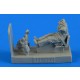 1/48 WWII Soviet Woman Pilot with Seat for Polikarpov Po-2 for ICM kit (1 Pilot)