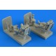 1/48 German Luftwaffe Pilot&Operator w/Seats for Me-262B-1A/U1 for Hobby Boss (2 Figures)