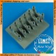 1/32 Spitfire MK.IX Exhaust Oval Type for Tamiya kit