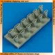 1/32 Supermarine Spitfire Mk.VIII Exhaust - Fishtail for Tamiya kits 
