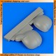 1/32 Messerschmitt Bf 109G-5/-14 Correct Gun Bulges for Revell kit