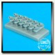 1/48 P-40E Warhawk Exhausts for Hasegawa kit
