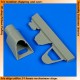 1/48 Messerschmitt Bf-109G Opened Cockpit's Rear Bulkhead Eq. MW-50 / GM-1 for Eduard kit