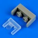 1/48 Sukhoi Su-9 Fishpot Landing Lights for Trumpeter kit (Resin)