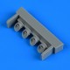 1/48 Lockheed P-38F/G Lightning Exhaust for Tamiya kits