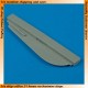1/72 Mikoyan MiG-21MF/bis/SMT Correct Ventral Fin for Fujimi kits 