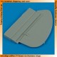 1/72 Supermarine Spitfire Mk.IX Broad Chord Rudder for Airfix kits 