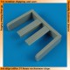 1/72 Consolidated B-24 Liberator Correct Front Undercarriage Covers for Hasegawa kit