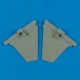 1/72 Sukhoi Su-33 Flanker D Horizontal Stabilisers for Hasegawa kits 
