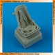 1/72 Messerschmitt Bf-109E Seat with safety belts for Airfix kits