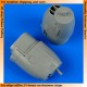 1/72 Lockheed P-38J Lightning Correct Engine Covers for Academy kits