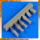 1/72 Messerschmitt Bf110 Air Intakes for Eduard kit
