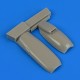 1/72 Supermarine Spitfire Mk.IXc Late Engine Covers for Eduard kit