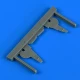 1/72 Lavochkin La-5 Undercarriage Covers for Clear Prop kits
