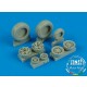 1/32 F-14A Tomcat Weighted Wheels for Tamiya kit