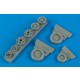 1/48 Lockheed-Martin F-16C / CJ Block 40/50/60 Weighted Wheels for Hasegawa kit