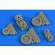 1/48 Lockheed Martin F-16I Sufa Weighted Wheels for Kinetic kit
