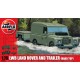 1/76 British Long-Wheel Base (LWB) Land Rover and Trailer (Hard Top)