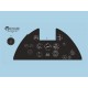 1/24 Hawker Hurricane Mk.1 Instrument Panel Decals for Airfix kits