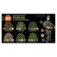 Acrylic Paint 3rd Generation Set for Figures Modern Woodland and Flecktarn Camouflages 3G