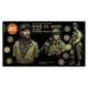 Acrylic Paint (3rd Generation) Set for Figures - WWII US Uniforms 3G (6x 17ml)