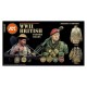 Acrylic Paint (3rd Generation) Set for Figures WWII British Uniform Colours 3G (6x 17ml)