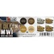 Acrylic Paint (3rd Generation) Set for AFV - WWI Modulation British Colours 3G (4x 17ml)