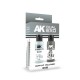 Acrylic Paint Set - Dual Exo #Silver & Gun Metal (2x 60ml) for Gunpla/Sci-Fi/Mecha/Robots