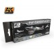 WWII British RAF Camouflages Acrylic Paint Set (17ml x 8)