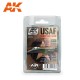 Aircraft Series Acrylic Paint Set - USAF European Camouflage (4 x 17ml)