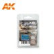Acrylic Paint Set - Early Israeli Air Force Colours (4 x 17ml)