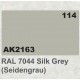 Acrylic Paint - RAL 7044 Silk Grey Seidengrau) (17ml)