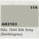 Acrylic Paint - RAL 7044 Silk Grey Seidengrau) (17ml)