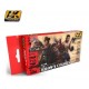 Figure Series Acrylic Paint Set - Brown Colours (6 x17ml)