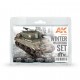 AFV Winter Weathering Set (3x Acrylic, 1x Enamel)